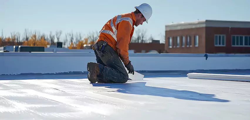 Flat Roof Drain Installation in Arlington Heights