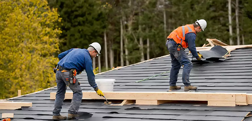 Garage Felt Roof Replacement in Arlington Heights