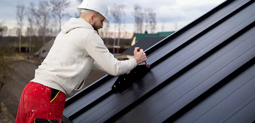Tin Roof Ridge Cap Installation in Arlington Heights